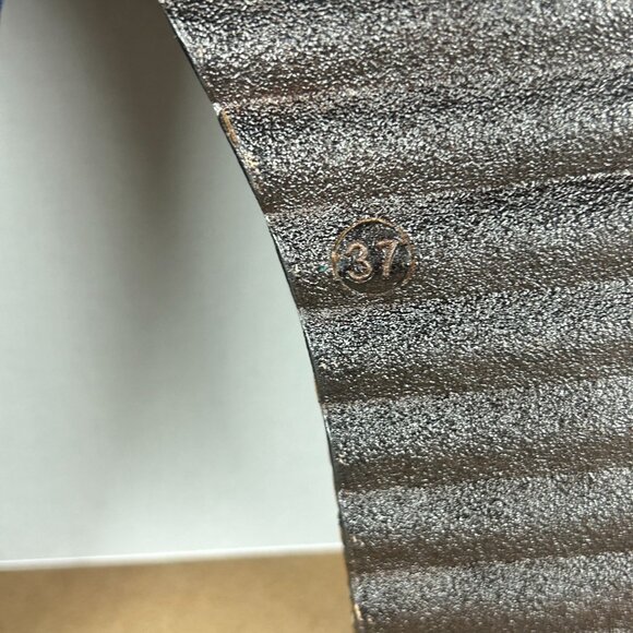 Spring Step Hilary Leather Sandals Womens 6.5/7 EU 37 Blue Tan Floral Wedge - Picture 5 of 11